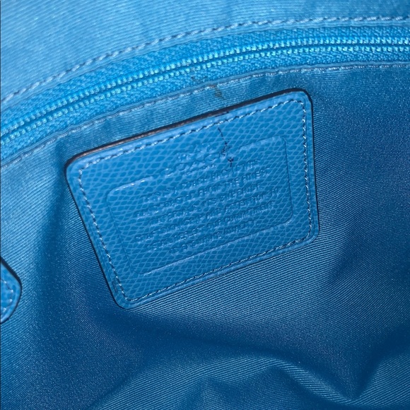 Two Coach purses, good condition, pink and blue. - Picture 9 of 13